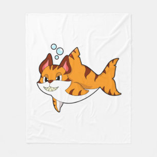 Cobertor De Velo Tiger cat como Tubarão na Água.PNG