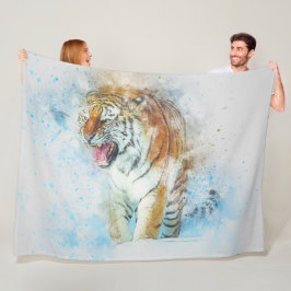 Cobertor De Velo Tiger Fleece Blanket