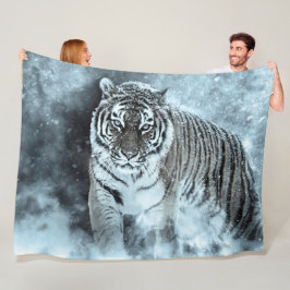 Cobertor De Velo Tiger Fleece Blanket