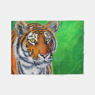 Cobertor De Velo Tiger Painting