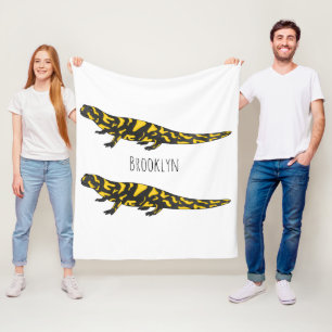 Cobertor De Velo Tiger salamander cartoon