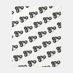 Cobertor De Velo Tigres Pretos E Gatinho Em Branco,