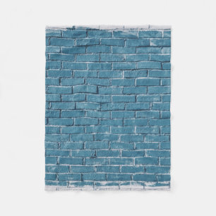 Cobertor De Velo Tijolos de cinza pintados em azul