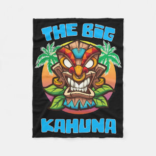 Cobertor De Velo Tiki Big Kahuna Funny Hawaiian Dia de os pais Vaca