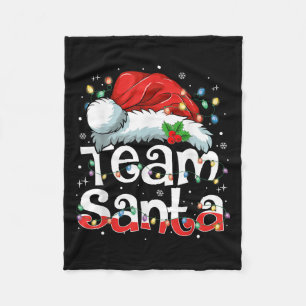 Cobertor De Velo Time da Papai Noel Família Natal Combinando Pijama