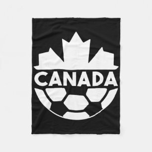 Cobertor De Velo Time de Futebol Canadá Esportes Bandeira Folha de