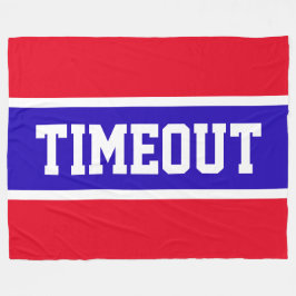 Cobertor De Velo TIMEOUT Esportivo Vermelho Branco Azul Marinho Lis