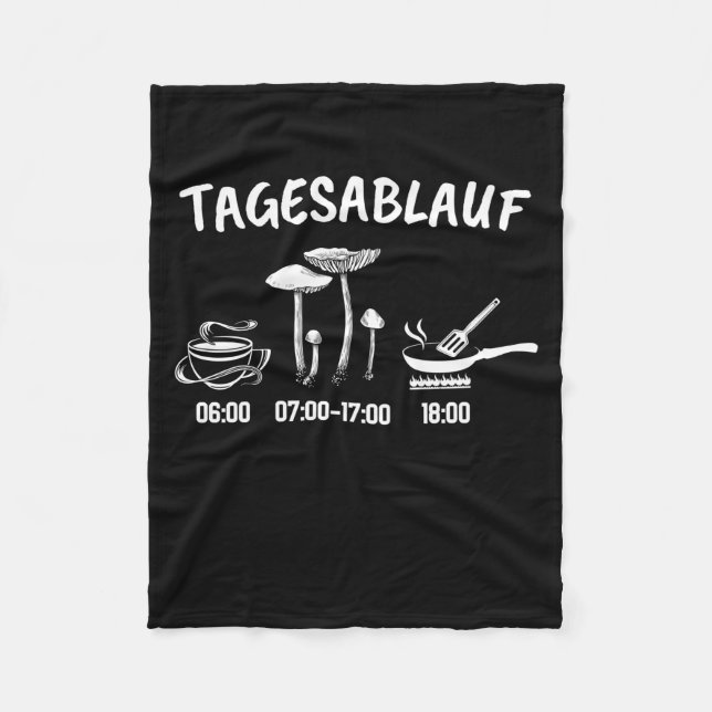 Cobertor De Velo Timetable do Coletor de Cogumelos (Frente)