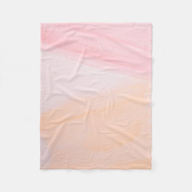 Cobertor De Velo Tintas cor-de-rosa e laranja (Frente)