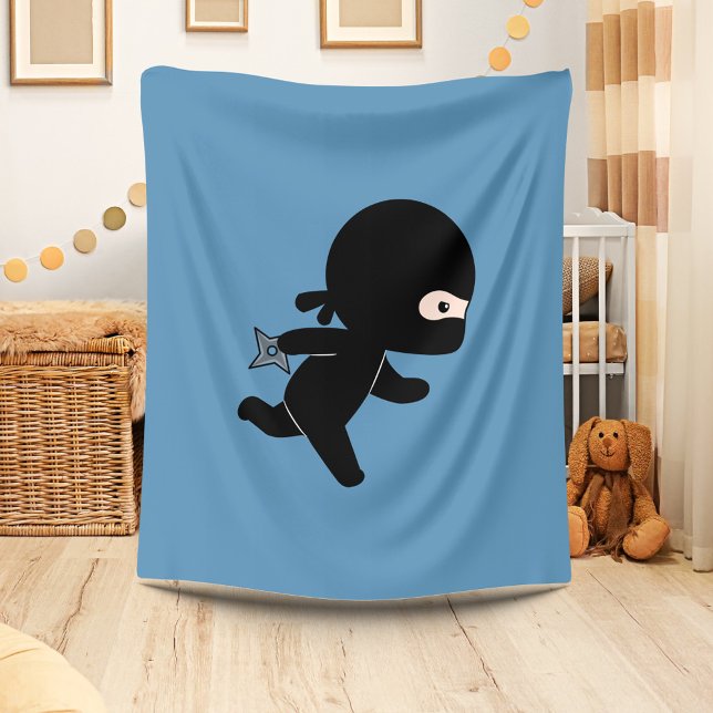 Cobertor De Velo Tiny Ninja Correndo de Azul (Criador carregado)