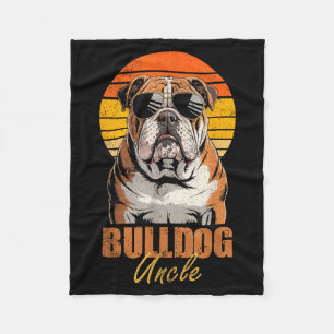 Cobertor De Velo Tio Bulldog Legal Retro Divertido Amantes de Cães