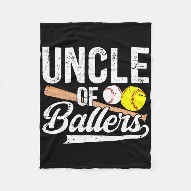Cobertor De Velo Tio De Ballers Baseball Softball (Frente)