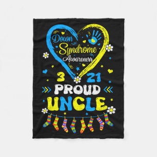 Cobertor De Velo Tio Sindrome de Down Orgulhoso Groovy Partida de C