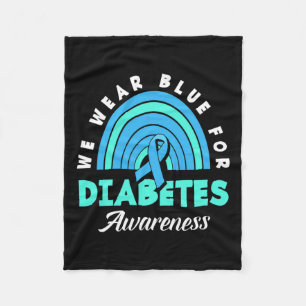 Cobertor De Velo Tipo Diabético 1 T1d Vestimos Azul Para Compreensã