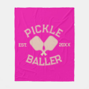 Cobertor De Velo Tipografia Colegial de Pickleball em Picles