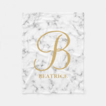 Tipografia de ouro branco moderno, com nome monogr