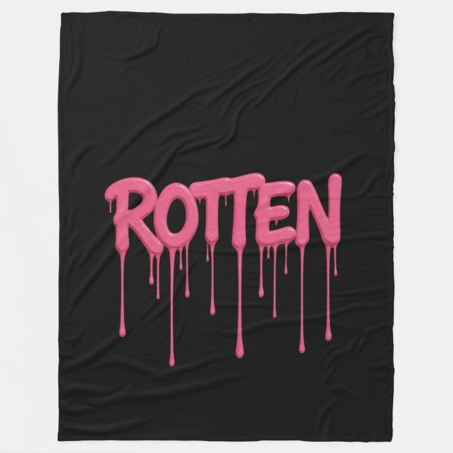 Cobertor De Velo Tipografia Fonte ROTTEN Drip (Frente)