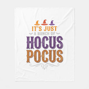 Cobertor De Velo Tipografia Vintage Hocus Pocus de Halloween Design