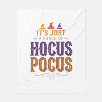 Cobertor De Velo Tipografia Vintage Hocus Pocus de Halloween Design