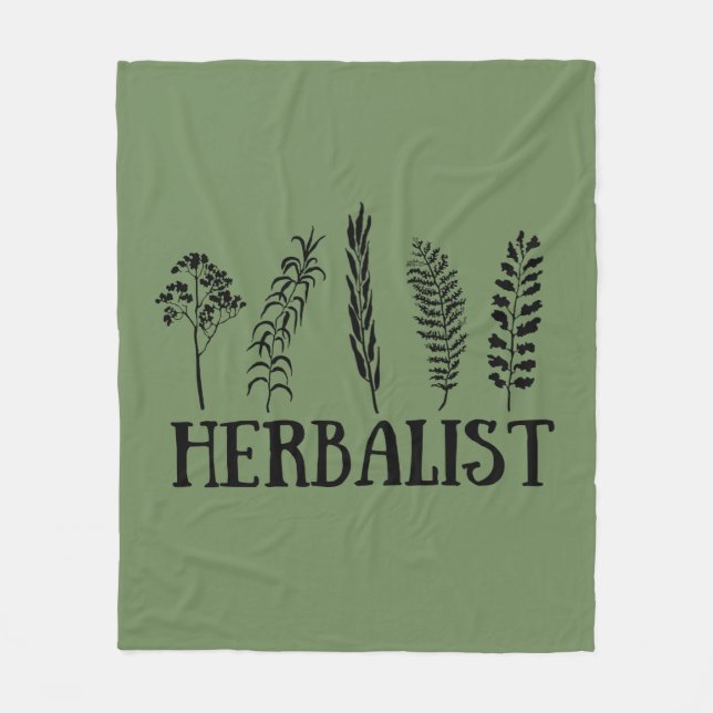 Cobertor De Velo Tipos de herbais herbalistas (Frente)