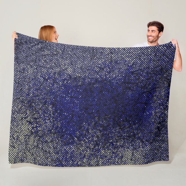 Cobertor De Velo Tiras azuis descascando suas cores (In Situ)