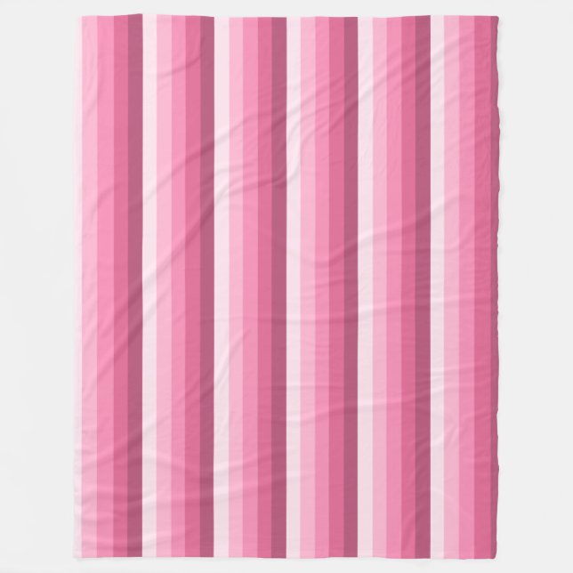 Cobertor De Velo Tiras de sombra rosa (Frente)