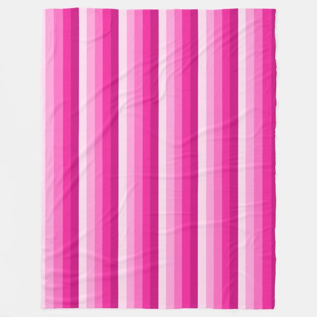 Cobertor De Velo Tiras de sombra rosa-quente (Frente)