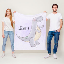 Cobertor De Velo Tiro Tirrannosaurus Rex Dinossaur, Cinza de raça
