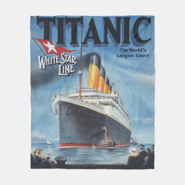 Cobertor De Velo Titanic Poster Fleece Blanket (Frente)
