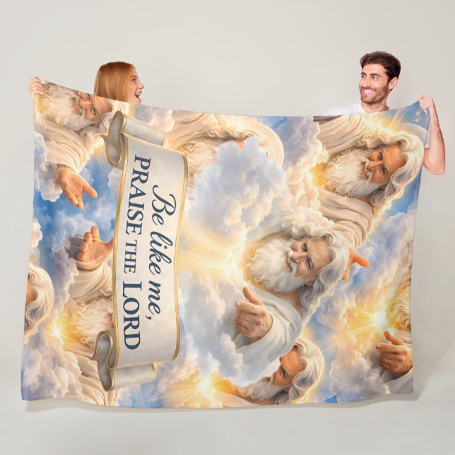 Cobertor De Velo Title me praise the Lord premium fleece blanket in (In Situ)