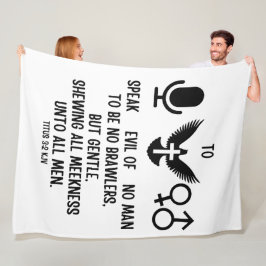 Cobertor De Velo Título 3:2 Citação Versa da Bíblia KJV