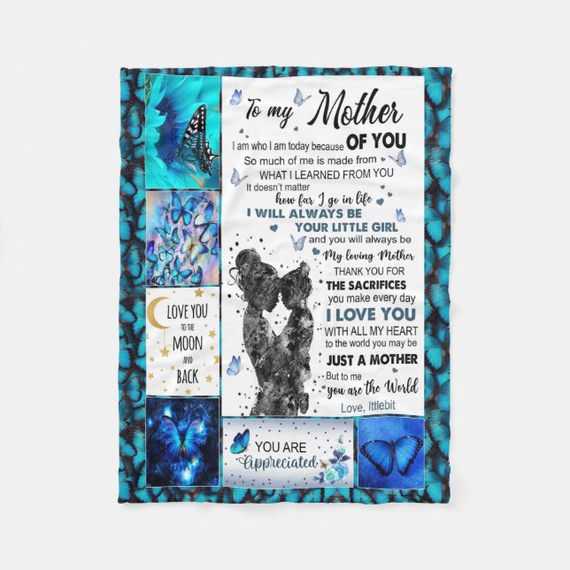 Cobertor De Velo to my mom blanket from Son,mothers blanket (Frente)