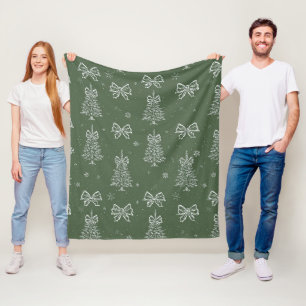 Cobertor De Velo Toalete de Natal Verde Salvia Vintage (4)