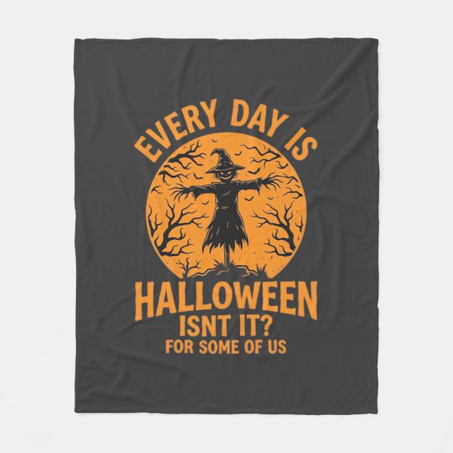 Cobertor De Velo Toda a Vida é um Espantalho de Halloween Feiticeir (Frente)