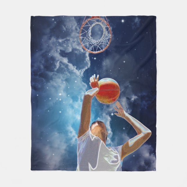 Cobertor De Velo Todas as Estrelas do Futuro Basquete (Frente)