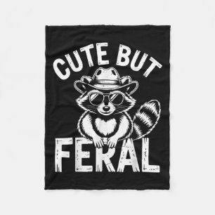 Cobertor De Velo Toddler Boy Bonito Mas Feral Raccoon Cowboy Trash-