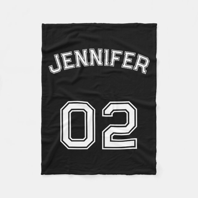 Cobertor De Velo Toddler Teen Girl Name Jersey Number Nk Srts  (Frente)