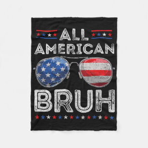 Cobertor De Velo Todos Os Americanos Bruh 4 De Julho Meninos Patrió