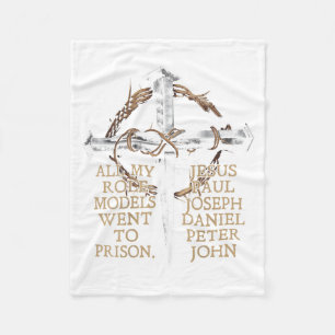 Cobertor De Velo Todos os meus ídolos foram presos Jesus nas costas