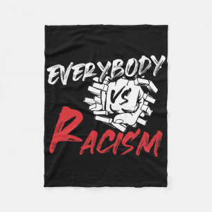 Cobertor De Velo Todos Vs Racismo - Anti-ódio Resiste Gi