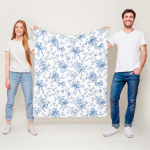Toile Francesa Floral Azul