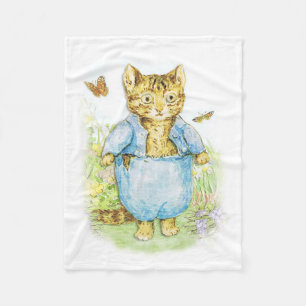 Cobertor De Velo Tom Kitten em seu terno azul por Beatrix Potter
