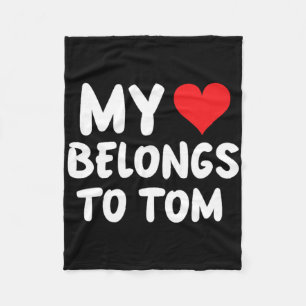 Cobertor De Velo Tom - Meu Coração Pertence a Tom - Amor