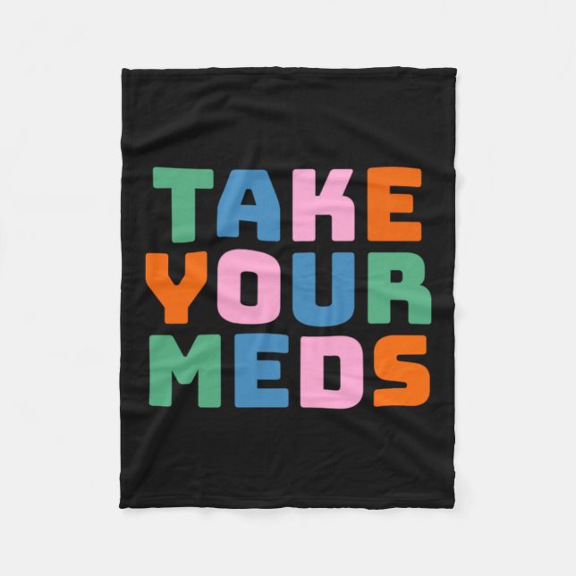 Cobertor De Velo Tome Seus Medicamentos (Frente)
