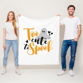 Cobertor De Velo Too Cute To Spook Ghost Halloween Funny Hoodie