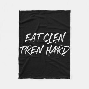 Cobertor De Velo Topo Que Diz Comer O Duro Clen Tren Bodybuilder Gi