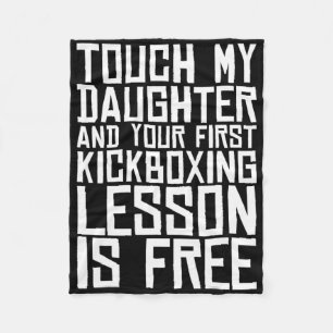Cobertor De Velo Toque Minha Filha E Sua Primeira Lição De Kickboxi
