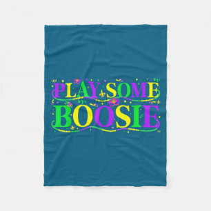 Cobertor De Velo Toque um pouco de Boosie Mardi Gras Louisiana New