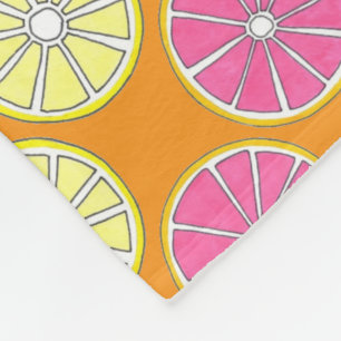 Cobertor De Velo Toranja Limão Limão Laranja Citrus Frutas