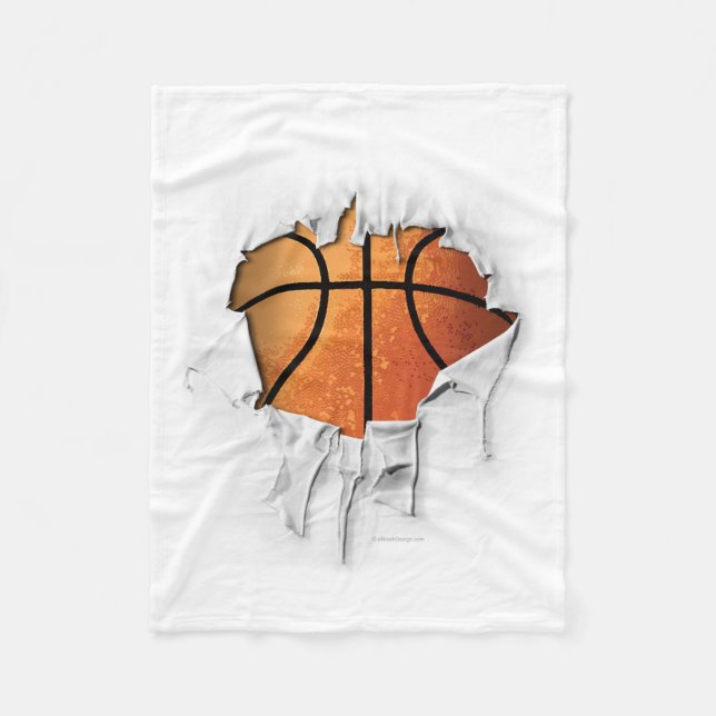 Cobertor De Velo Torn Basball Fleece Blanket (Frente)